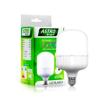 BOMBILLO LED RECARGABLE DE 12 WATTS