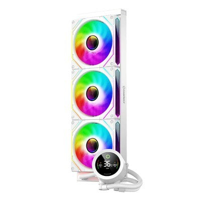 Refrigeracion Liquida Gamemax Iceburg 360 Digital Wh Argb Fan 3*12Cm , Digital Display To Temperature, Intel Lga1700/136