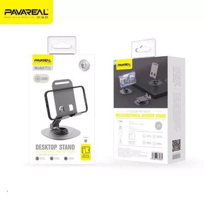 SOPORTE PARA TELEFONO PAVAREAL T11 PURPURA, ALUMINIO, PLEGABLE, AJUSTE LIBRE