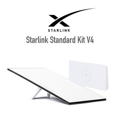 Starlink Kit Standar Kit V4 Ax Sistema Wifi Triple Banda Blanco