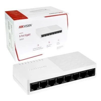 SWITCH HIKVISION GIGABIT DS-3E0508D-O / 8 PUERTOS 10/100/1000 MBPS (MDI/MDIX) PLASTICO