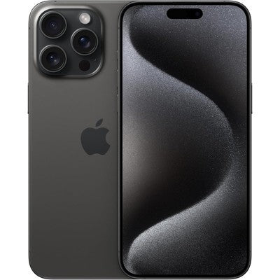 TELEFONO CELULAR APPLE IPHONE 15 PRO MAX 1TB (1000GB) US ESIM BLACK TITANIUM UNLOCKED (MIN. 80% BATTERY HEALTH) - OPEN BOX GRADE A – COBERTURA 6 MESES