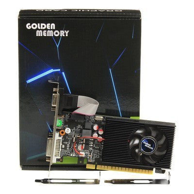 TARJETA DE VIDEO GOLDEN GEFORCE GT730 2GB 128BITS DDR5 HDMI DVI-I VGA PCI-E GARANTIA 12 MESES