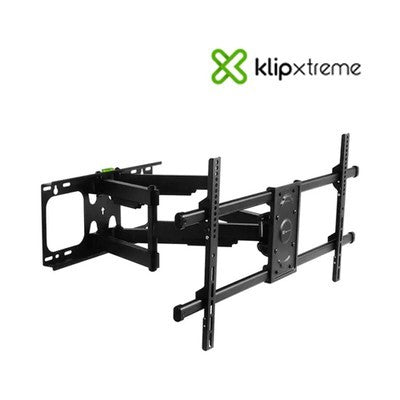 SOPORTE TV KLIP XTREME KTM-956 MOVIBLE 37" HASTA 90" CARGA MAXIMA 60 KG   INCLINABLE Y GIRATORIO COMPATIBLE TVS CURVOS Y PLANOS
