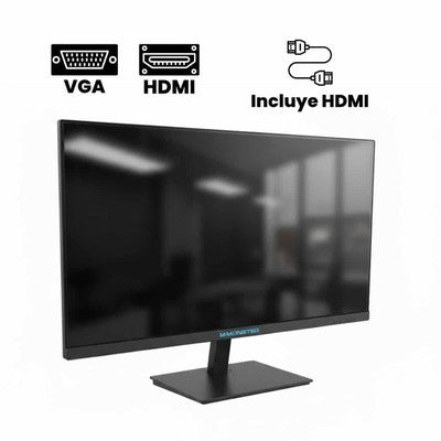 Monitor Monster 23.8" Fhd Mtk9700 100Hz Hdmi - Vga Conector Europeo Incluye Cable Hdmi