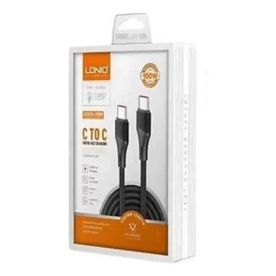 CABLE LDNIO LC632C 2M 100W TC-TC - CORDÓN BLACK/GREY