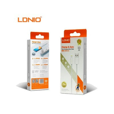 CABLE LDNIO LS902 2M 25W USB-TC - CORDÓN WHITE
