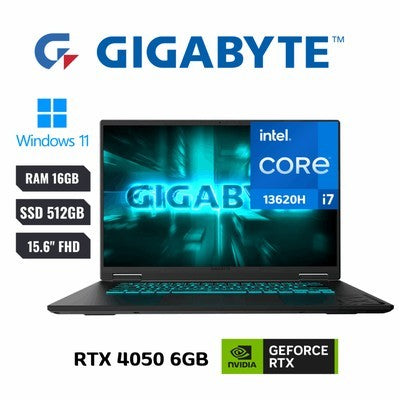 Laptop Gigabyte A16 Intel Core I7-13620H (13Va) 16Gb Ram Memory Ssd 512Gb Nvidia Geforce Rtx 4050 6Gb Vram 15.6 (1920 X 