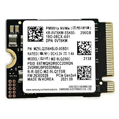 Disco Ssd 256Gb Samsung Pm991A M.2 Nvme Pcie Gen 3 Mz9Lq256Hbjd-00Bd1 Garantia 6 Meses Sin Empaque