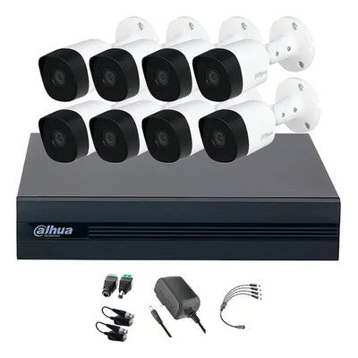 KIT 8 CÁMARAS CON AUDIO 5MP