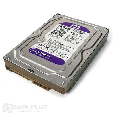DISCO WD PURPLE NEW 500GB 3.5" VIDEO-VIGILANCIA 5400 RPM SATA III A 6 GB/S CACHE 64 MB. WD05PURX GARANTIA 12 MESES