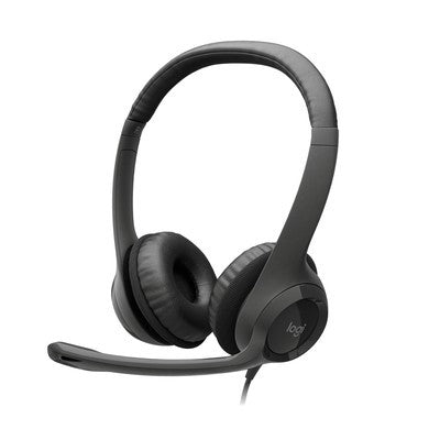 Headphone Logitech Usb H390 Con Microfono Black