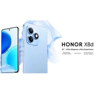 Cel. Honor X8D 6.77" 120 Hz 8Gb Ram 256Gb Alm Cam 108 Mp/5Mp Ip65 Bateria 7000 Mah 45W Android 15 Azul