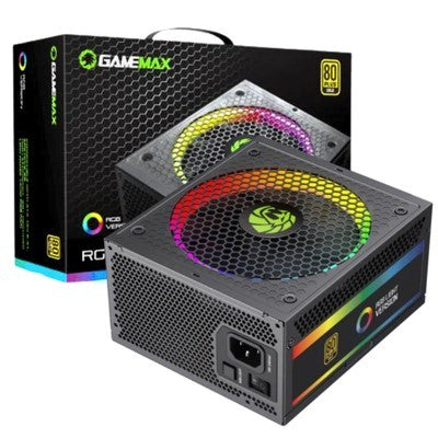 Fuente De Poder Gamemax Rgb-1050 Pro (5.1) Bk Full Modular 80+ Gold, (Atx3.0/3.1 Pcie5.0/5.1) Fan 14Cm Argb 25 Modosgara