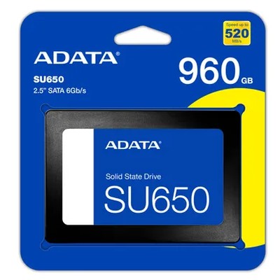 Disco Ssd 2.5 Adata U650 Nand 3D Sata 6Gbs 960Gb