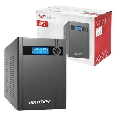 Ups Hikvision Avr 3000 Va / 1800W / Pantalla Lcd / 6 Salidas (120V) (50/60Hz)
