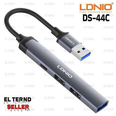 HUB LDNIO DS-44C USB TO USB3.0*1+USB2.0*2+TC*1