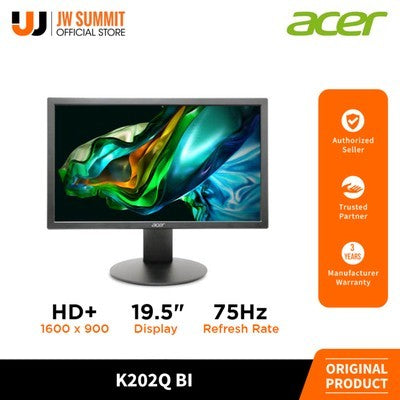 Monitor Acer K202Q Bi 19.5" Led Hd+ (1600X900) Hdmi/Vga