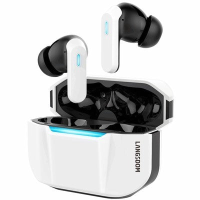 Audifono Inalambrico Langsdom Tg16 Bluetooth 6.0V (Chipset: Bluetrum Ab5636E) 26 Horas De Uso - Color Blanco - Anc Cance