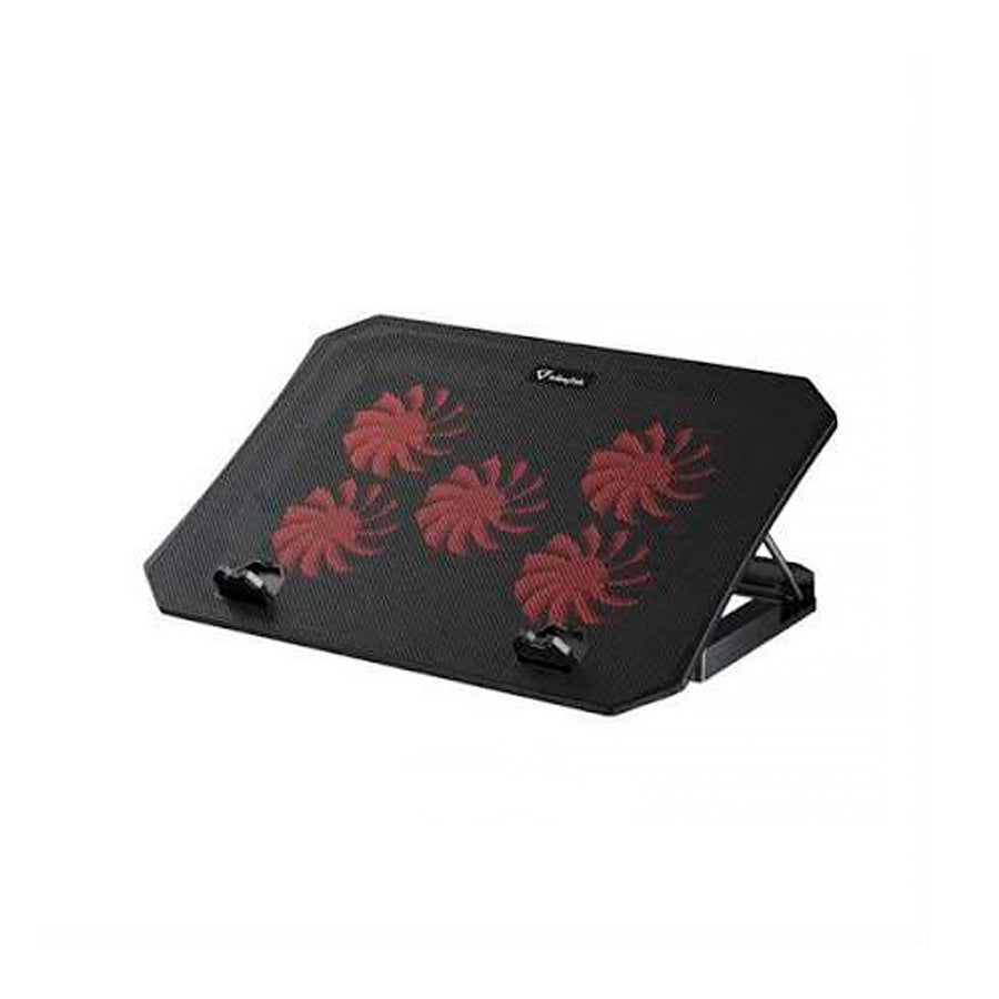 VENTILADOR INFINITYTEK DCX-036 RGB PARA LAPTOP 5 VENTILADORES LED 4 NIVELES