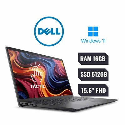 Laptop Dell Dc15255 Amd Ryzen 7 7730U (7Th) (13Va En Intel) Ram 16Gb Ssd 512 Gb Pantalla 15.6" Fhd (1920X1080) *Touch* W