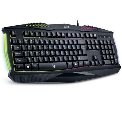 Teclado Genius Gaming Scorpion K220 Negro Usb / Rgb / Teclas Resistentes / 2Mm Pulsaciones