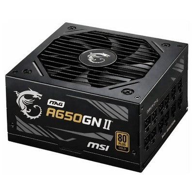 Fuente De Poder Certificada Msi A650Gn Ii 650W Pcie4 80Plus Gold