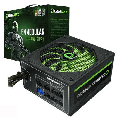 Fuente De Poder Gamemax 800W Gm-800B Bk Modular 80+ Bronce Fan 14Cm 100-240V Garantia 12 Meses
