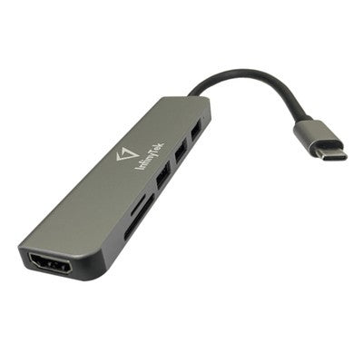 HUB INFINYTEK 6 IN 1 TYPE-C TO HDMI+USB 3.0 *1+USB2.0* 1+SD+TF - BYL-2010N3
