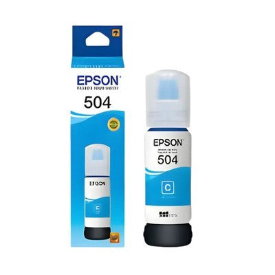 Tinta Epson 504 70Ml Cyan Impr L4260 L4150 L4160 L6161 L6171 L6191