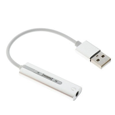 Adaptador De Sonido Externo Sc-752 Usb 2.0 Blanco