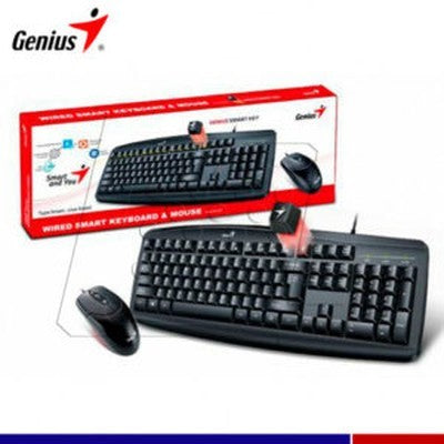 Kit Genius Tecl. Y Mouse Km-200 Sp 12 Tec. Funcion, Dpi 1000 Usb 2.0 Negro Garantia 12 Meses