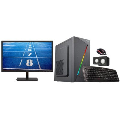 COMBO CASE INS CA-054 M-ATX BLACK USB 2.0/3.0 FRONTAL PLASTIC + TIRA LED RGB TECLADO MOUSE PARLANTES FUENTE 950W GARANTIA 12 MESES