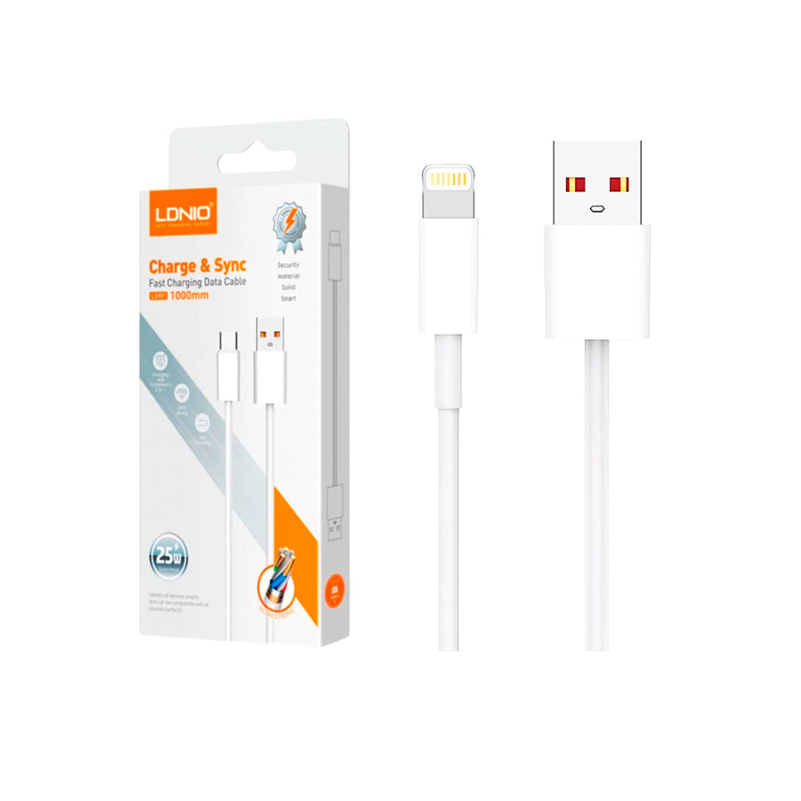 CABLE LDNIO LS901 1M 25W USB-TC - CORDÓN WHITE
