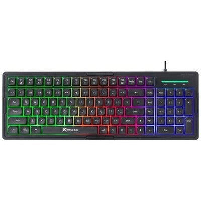 Teclado Xtrike Me Kb-309 Sp Bk 101 Teclas Iluminacion Mixta Usb 2,0 Garantia 12 Meses