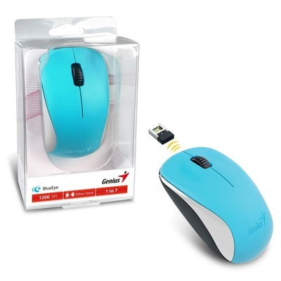 Mouse Genius Nx-7000 Celeste 3 Bot. Dpi 1200 Blueeye Incl Pila Aa Garantia 12 Meses