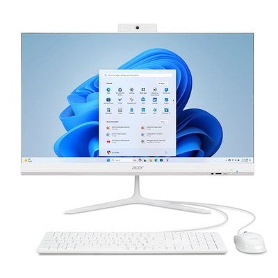 Aio Acer C24B-Gmdcr-Uwr5 Amd Ryzen 5 40 Ram 8Gb Ddr5 Ssd 512Gb Amd Radeon 610M 23.8" Fhd Ips 144Hz Graphics Lan 10/100/1000 Wifi 6E Windows 11 Home Incluye Teclado + Mouse Inalambrico White
