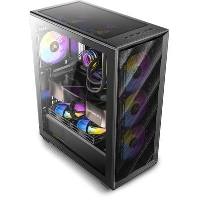 CASE GAMER ANTEC AX85 ARGB MID TOWER ARGB 4X120MM ARGB FRONT + 1X120MM ARGB REAR PANEL VIDRIO TEMPLADO USB 3.0 – AX85ARGB