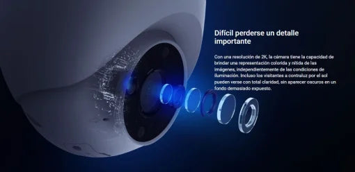 Cámara Smart EZVIZ H4 Domo 3MP 2K Fullcolor 24/7 (modelo CS-H4-R201-1H3WKFL)