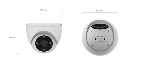 Cámara Smart EZVIZ H4 Domo 3MP 2K Fullcolor 24/7 (modelo CS-H4-R201-1H3WKFL)