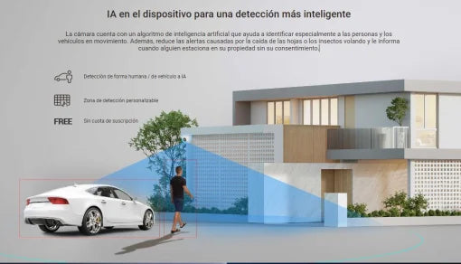 Cámara Smart EZVIZ H4 Domo 3MP 2K Fullcolor 24/7 (modelo CS-H4-R201-1H3WKFL)