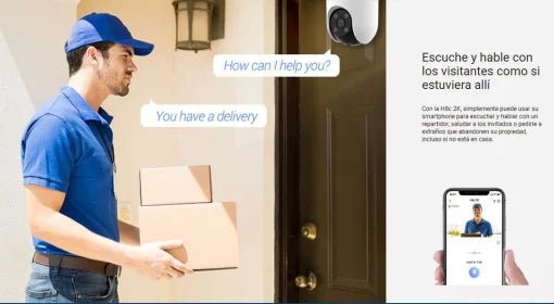 Cámara Smart EZVIZ H8C Pro 2K 360° (modelo CS-H8C-R200-1K3WKFL)