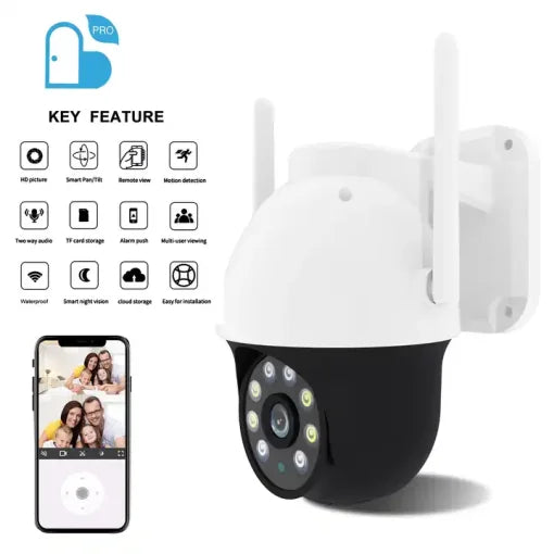 Cámara Smart Wi-Fi HY QC2 Full HD 1080p / Lente 3MP / LEDs + infrarrojos / Seguimiento de movimiento humano