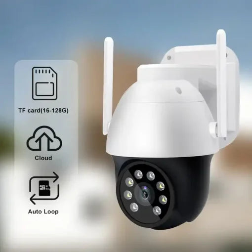 Cámara Smart Wi-Fi HY QC2 Full HD 1080p / Lente 3MP / LEDs + infrarrojos / Seguimiento de movimiento humano