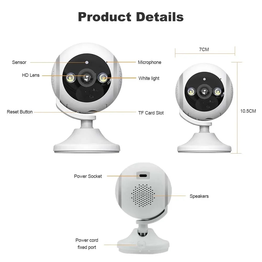 Cámara Smart Wi-Fi QC9 de 3MP
