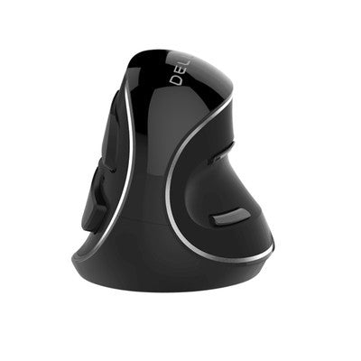 Mouse Delux M618Pd Ergonomico Recargable Inhalambrico Negro