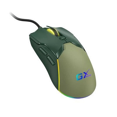 MOUSE GENIUS GAMING SCORPION M700 ARMY GREEN RGB 6 BOTONES DPI 800 A 7200