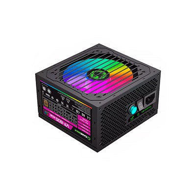 Fuente De Poder Gamemax 800W Vp-800-Rgb-S Bk 80+ Bronze Fan 12Cm Rgb Modo Eco 100-240V Garantia 12 Meses