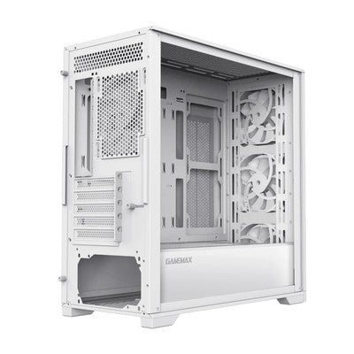 CASE GAMEMAX VISTA MW WH M-ATX USB 3.0/2.0 FAN OPCIONALES (CHASIS LAT. 2*12CM, POST. 1*12CM, SUP. 3*12CM) VIDRIO TEMPL. LAT. Y FRONT SUPP. LIQUID COOLER GARANTIA 12 MESES