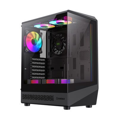 CASE GAMEMAX STARLIGHT 2 AW WH ATX USB-C/3.0/2.0 FAN ARGB (FRONT 3*12CM, SUPE. 2*12CM, POST. 1*12CM) LAT. VIDRIO TEMP. AURA SYNC GARANTIA 12 MESES